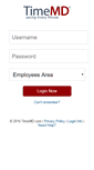 Mobile Screenshot of login.timemd.com